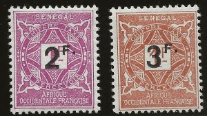 Senegal (1906)  - Scott # J20 - J21,  MH