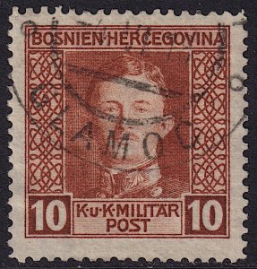 Bosnia & Herzegovina - 1917 - Scott #108 - used - Karl I