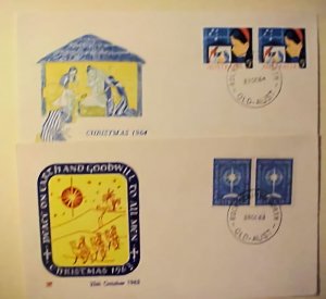 AUSTRALIA CHRISTMAS 25 OCT 1963 21 OCT 1964 BOTH ROCKHAMPTON NORTH