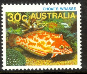 AUSTRALIA 1984-86 30c CHOAT'S WRASSE Marine Life Issue Sc 908 MNH