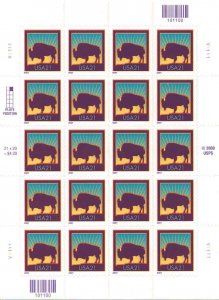 US 3468 - 21¢ American Buffalo Unused