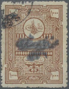 MOMEN: TURKEY IN ASIA SC #17 1921 USED **SCHELLER CERT** $1,750 LOT #63924