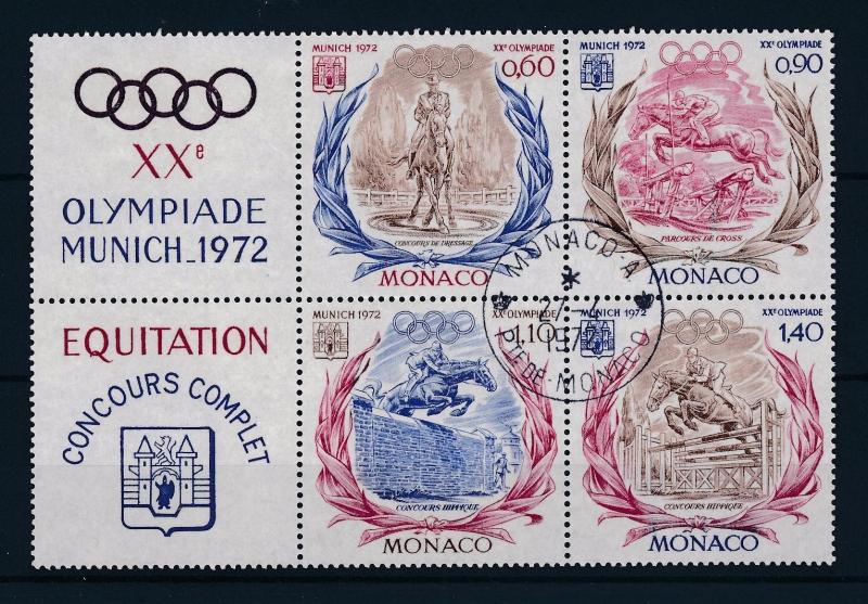 [48695] Monaco 1972 Olympic games Munich Equestrian Horse riding Used