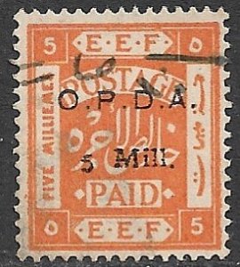 PALESTINE c1920 5Mill on 5m OPDA Revenue DASH in M Variety Bale 190 VFU