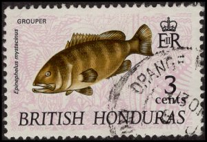 British Honduras 216 - Used -3c Grouper (1968) +