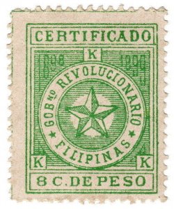 (I.B) Philippines Postal : Certificado 8c