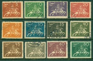 SWEDEN 213-224 USED SHORT SET  SCV $403.0O BIN $175.00 (RL) 8067