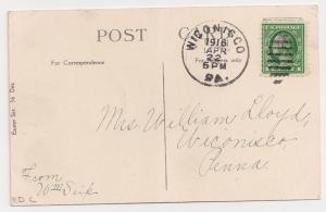 Wiconisco PA duplex on post card (Easter Greetings)