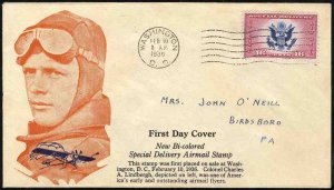 United States First Day Covers #CE2-41, 1936 16c Great Seal, unknown cachet i...