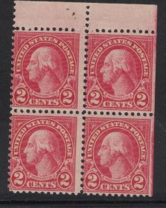 United States SC 595 Block of 4 MNH (2fsb)