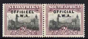 South West Africa 1929 (Aug) Official 2d horiz bilingual ...