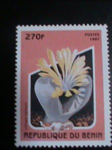 ​BENIN-1997-LOVELY COLORFUL BEAUTIFUL CACTUS FLOWER MNH  VF-LAST ONE