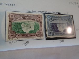 Southern Rhodesia  # 37-37A  used/MLH
