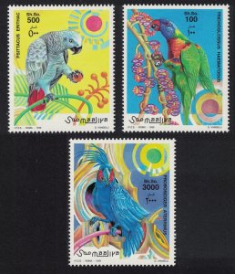 Somalia Parrots Birds 3v 1999 MNH MI#746-748