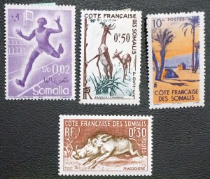 SOMALIA   Lot of 4 old stamps   MH