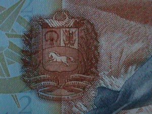 ​VENEZUELA-2012 -CENTRAL BANK-$2 LOVELY DOLPHIN- POLYMER NOTE-UNC-VF-WATER MARK