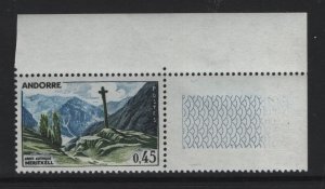 Andorra French #149 MNH  1961 Gothic Cross Meritxell 45c