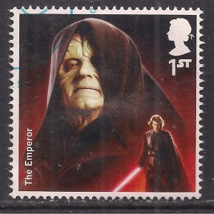 GB 2015 QE2 1st Star Wars The Emperor Ex Fdc SG 3765 ( A99 )