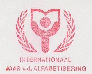 Meter cut Netherlands 1991 International Literacy Year ( 1990 )