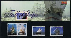 Ireland 1142a,43-4 in Presentation Folder MNH - Tall Ships Race