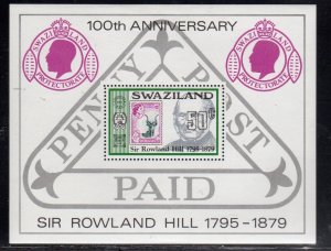 SWAZILAND #332 1979 SIR ROLAND HILL MINT VF NH O.G S/S