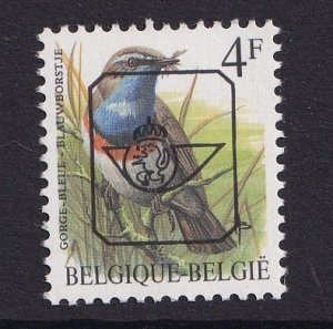 Belgium  #1222    MNH  1989  birds  4f  pre cancelled