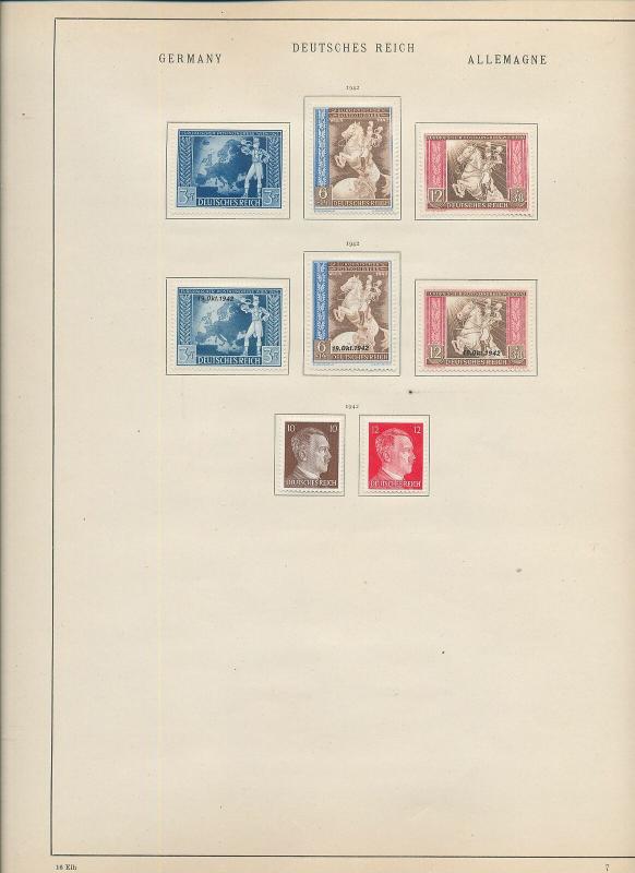 Germany Reich 1939/42 MH Collection (Appx 80+Items) Ac 1345