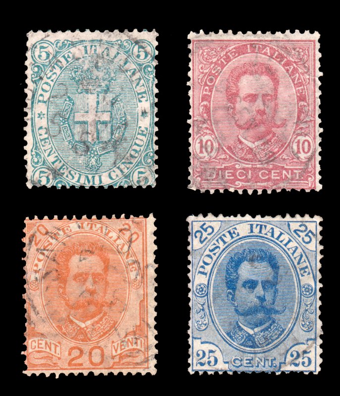 ITALY STAMP 1891 - 96. SCOTT # 67 - 70. USED. SET 1