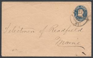 Scott U19, Marcus W. White (UPSS#29a), Postal Stationary-...