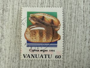 Vanuatu #632 Used, 60v, Shells, 2024 SCV $1.25