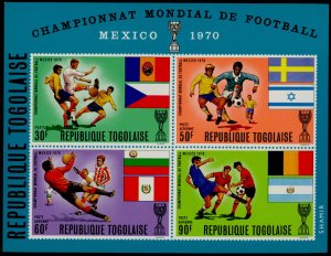 Togo C132a MNH World Cup Soccer, Flags