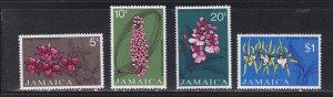 Jamaica # 375-378, Orchids,  Mint NH, 1/2 Cat.