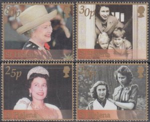 ST HELENA Sc # 788-791 CPL MNH SET of 4 - 50tH ANN REIGN of QUEEN ELISABETH II