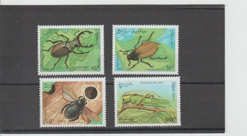 Laos  Scott#  1243-1246  MNH  (1995 Insects)