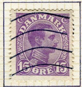 DENMARK; 1918 early Postfrim Newspaper Optd. issue fine used 27ore.