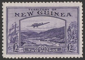 NEW GUINEA 1935 Bulolo Airmail £2 bright violet.