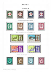 Abu Dhabi 1964-1972 PDF (DIGITAL)  STAMP ALBUM PAGES