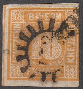 Bavaria #8   F-VF Used CV $190.00  (A13031)