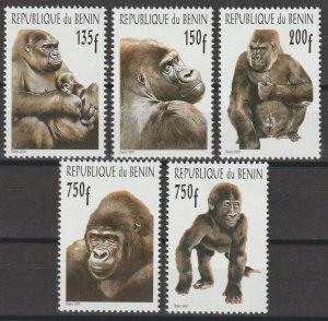 BENIN 2001 GORILLAS MNH