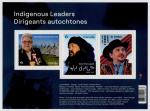 Canada 3339 MNH Indigenous Leaders, Harry Daniels, Jose Kusugak