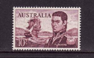 D1-Australia-Scott#377-Unused NH 10sh-Ships-Matthew Flinders
