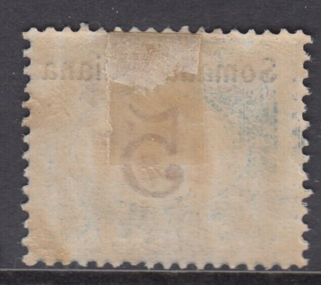 Italy Somalia Tax  n.21 cv 1080$ SUPER CENTERED  MH*