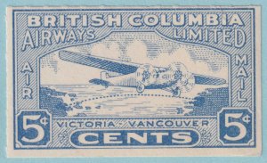 BRITISH COLUMBIA AIRWAYS CL44 MINT NEVER HINGED OG ** NO FAULTS VERY FINE! - SFE