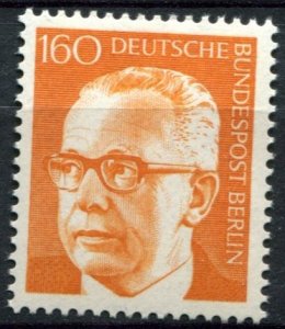 Berlin Sc#9N300 MNH, 160p org, Federal President Dr. Gustav Heinemann (1972)