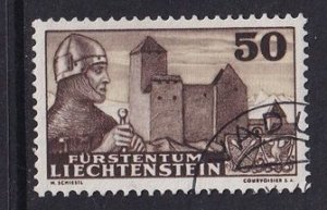 Liechtenstein  #145  used   1937  castle  50rp