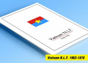 COLOR PRINTED NORTH VIETNAM [N.L.F.] 1963-1976 STAMP ALBUM PAGES (10 ill. pages)