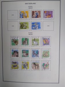 collection on pages Switzerland 1990-96 CN: CV $92