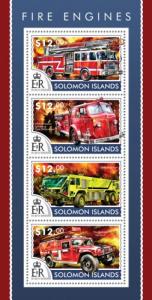 SOLOMON ISLANDS 2015 SHEET FIRE ENGINES slm15214a