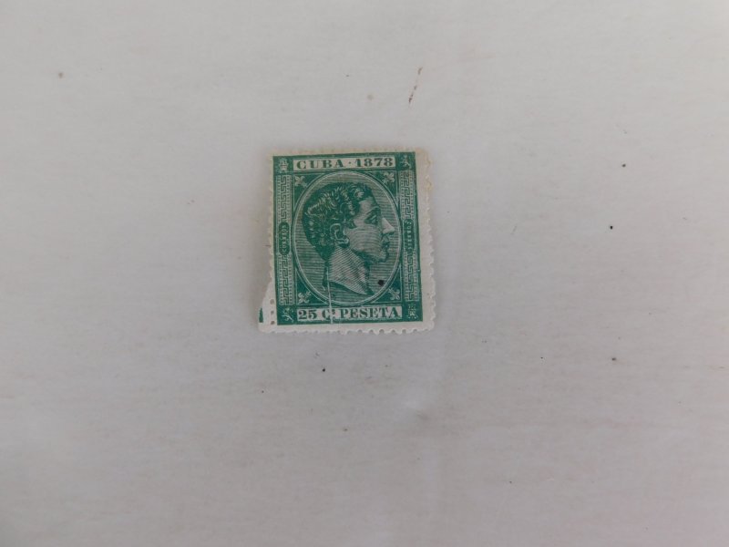 Cuba #79 Mint, some gum, Fine, cracked plate 1878, bottom vertical