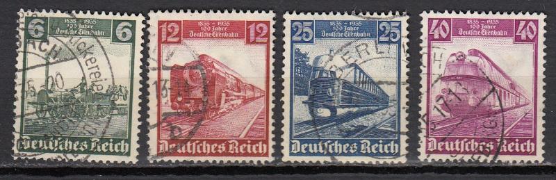 Germany - 1935 Railroad Sc# 459/462  (418N)